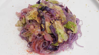Kelp noodles, one way nutritious kelp can be consumed. AP