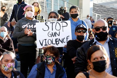 People attend a vigil for the victims of a shooting in San Jose, California, last week. AFP