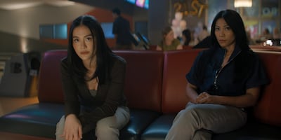 Agnez Mo as Lila Hoth, left, and Anggun as Amisha Hoth in Reacher season four. Photo: Prime Video