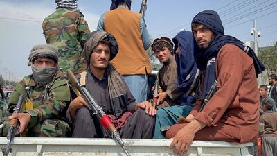 Taliban forces on patrol in Kabul in 2021, a day after the withdrawal of US troops. Reuters