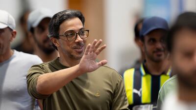 Sheikh Mansour praised the level of organisation and the role the event plays in providing a sporting environment that encourages adopting a healthy and active lifestyle. Photo: Abu Dhabi Media Office