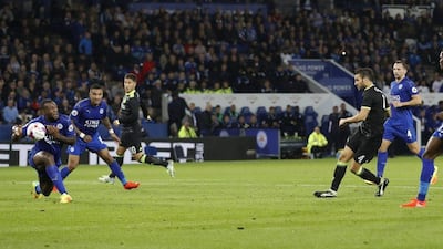 Chelsea’s Cesc Fabregas scores their third goal. Carl Recine / Action Images / Reuters