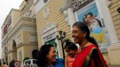 India's retail industry is booming, with about 300 mall projects currently underway.