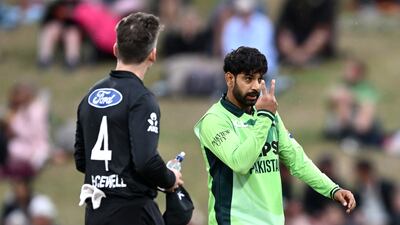 Haris Rauf had to retire hurt after getting hit on the head by a bouncer. Getty Images