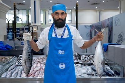 Demand remains high for fish at Al Jubail Market despite rising prices. Ahmed Ramzan / The National