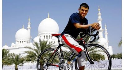 Mohammed Lahna, who celebrated his 28th birthday on Thursday, is a veteran of more than half a dozen triathlons and has set his sights on a Paralympic gold medal.