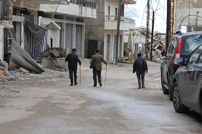 Destruction in Kfarshouba. AFP