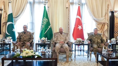 Military chiefs of Saudi Arabia and defence allies Pakistan and Turkey held talks in Riyadh on September 25. Reuters