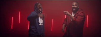 Kuwait's Daffy, left, and Flipperaci perform the Abu Dhabi Showdown Week Anthem. Photo: YouTube