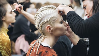 Behind the scenes of Rami Kadi's spring/summer 2019 presentation. Courtesy Rami Kadi