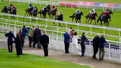Harry Bentley guides Lucander to victory in the Sky Bet Handicap at York Racecourse in England on Saturday, August 22. Getty