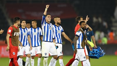 Monterrey players celebrate after the match. Reuters