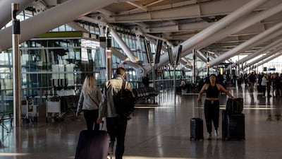 Heathrow Airport, where the suspect was stopped as he prepared to fly out of the UK. Bloomberg