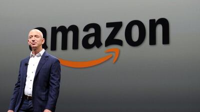 The Amazon chief executive Jeff Bezos. The Seattle-based company has had discussions with banking regulators about financial innovation. Joe Klamar / AFP