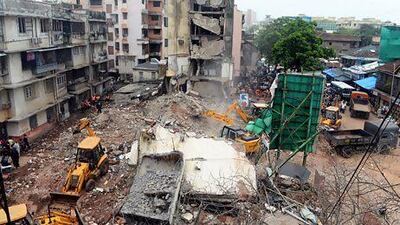 Mumbai has been hit by a spate of building collapses, raising the spectre of poor construction. Indranil Mukherjee / AFP