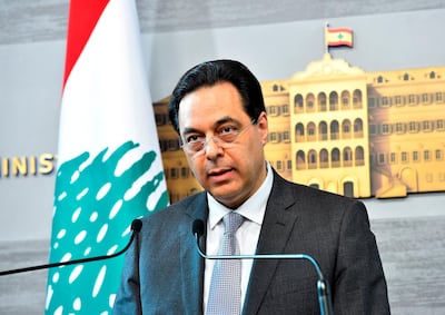 Lebanese Prime Minister Hassan Diab called protesters in Beirut and Tripoli 'thugs'. AFP Photo / HO / DALATI AND NOHRA