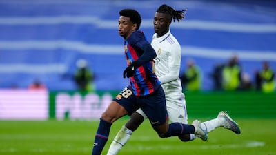 Alejandro Balde 8 - The Catalans’ defence was very well organised. Balde’s performance was a mature one with no mistakes as the team with a record 31 cup wins and eight final appearances in the last decade head into the second leg with a 1-0 advantage. AP Photo