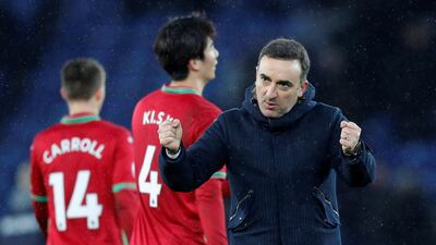 Swansea City manager Carlos Carvalhal says he will field a strong team against Notts County but admits his priority is Burnley at the weekend. Darren Staples/ Reuters