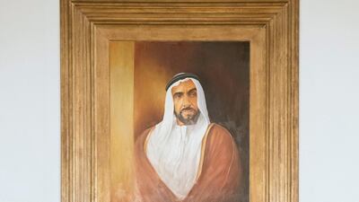 ABU DHABI, UNITED ARAB EMIRATES - February 10, 2018: HH Sheikh Mohamed bin Zayed Al Nahyan Crown Prince of Abu Dhabi Deputy Supreme Commander of the UAE Armed Forces (R), receives HE Narendra Modi Prime Minister of India (L), at the Presidential Airport. ( Omar Al Askaar for the Crown Prince Court) ---