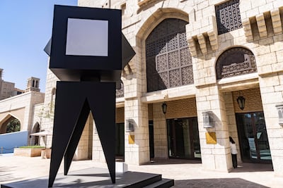 Khalid Al Banna’s installation The Path at Art Dubai 2026 in Madinat Jumeirah. Antonie Robertson / The National