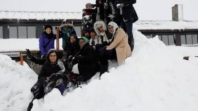 Students from the women's campus of HCT Dubai on a travel club trip to Turkey in December 2012. Courtesy HCT Dubai