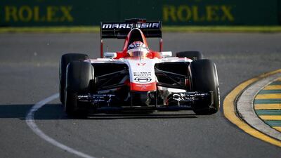 Marussia Formula One driver Jules Bianchi of France takes a corner during the second practice session of the Australian F1 Grand Prix at the Albert Park circuit in Melbourne March 14, 2014. REUTERS/David Gray