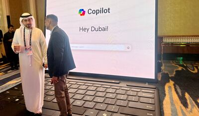 Technology heavyweights such as Microsoft have taken notice of the UAE's push to be a leader in AI adoption. Cody Combs /The National