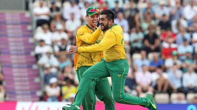 South Africa's Tabraiz Shamsi picked up five wickets on Sunday. PA