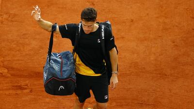 Diego Schwartzman after his defeat to Nadal. EPA