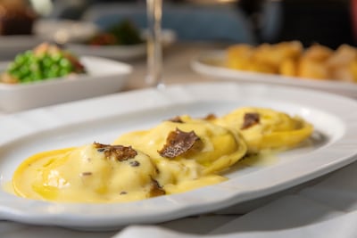 Truffle and pecorino ravioli. Photo: Cicchetti