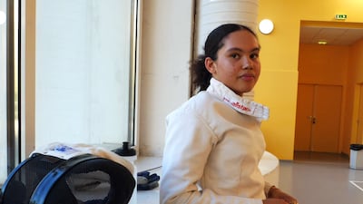 Kelis Assembe Ndoum, 15, from Seine-Saint-Denis in France, is a rising star in the sport of fencing. All photos: Yassine Benhoumane
