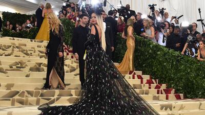 Rita Ora in a Prada Gown.