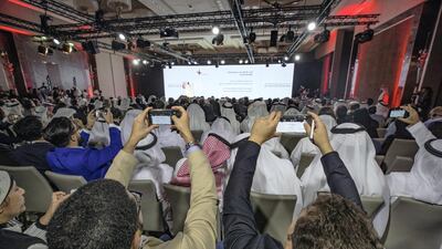 Business owners and company directors pictured at the Ghadan 21 forum. Chris Whiteoak / The National