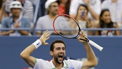 Croatian Marin Cilic won the US Open, his first grand slam title, in September. Charles Krupa / AP