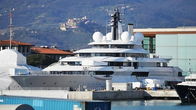 Ukrainian President Volodymyr Zelensky requested the seizure of the superyacht Scheherazade in a speech to the Italian Parliament. Getty Images