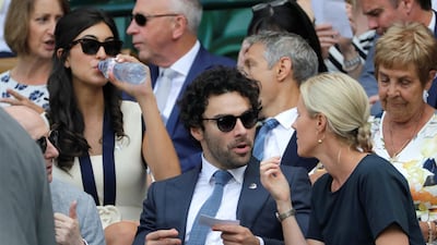 Aidan Turner attends the men's semi-final Reuters
