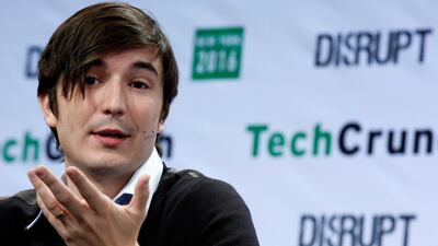 Robinhood chief executive Vladimir Tenev speaks during an event in Brooklyn. Reuters