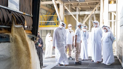 Dr Al Jaber was briefed on how companies such as Al Dahra Group are vital not only in strengthening the UAE’s position as a global industrial centre, but also in the country’s overall food security strategy.