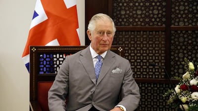 Britain's Prince Charles meets with Palestinian President Mahmoud Abbas during a visit in Bethlehem in the Israeli-occupied West Bank. Hazem Bader/Pool via REUTERS