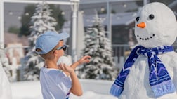 Yas Winter Fest features a snow zone. Photo: Yas Winter Fest