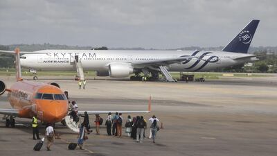 Air France flight 463 from Mauritius to Paris was forced to land in Mombasa after a device suspected to be a bomb was found in the lavatory. EPA