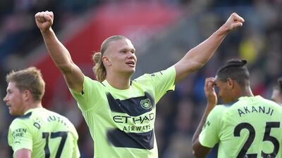 CF: Erling Haaland (Manchester City): Reached a remarkable 30 goals for the season with a double against Southampton. The first was Haaland at his predatory best, using his power to head home a Kevin de Bruyne cross. His second, though, was pure class as the Norwegian fired home a bicycle kick for his 41st goal in all competitions. EPA