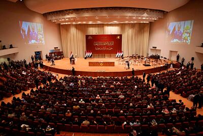 Iraqi MPS attend the first parliament session in Baghdad on September 3, 2018. AP Photo