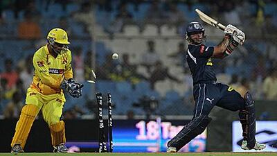 Herscelle Gibbs of the Chargers managed just 18 runs before being bowled out.