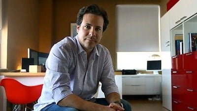 Andrea Dionisio, the founder and creative director of METAphrenie, at his office in Dubai. Satish Kumar / The National