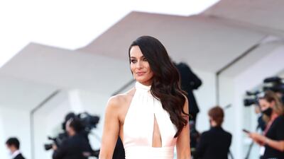 Paola Turani walks the red carpet ahead of the Opening Ceremony during the 77th Venice Film Festival on September 2, 2020 in Venice, Italy. Getty Images