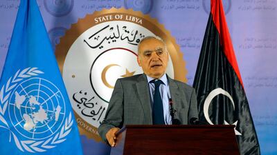 UN special envoy for Libya Ghassan Salame at the Prime Minister's office in Tripoli, on September 12, 2018. AFP