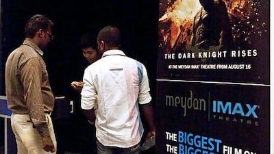 The Dark Knight Rises was an instant box-office smash when it was released in the United States on July 20, but its UAE release was delayed until last Thursday. Razan Alzayani / The National