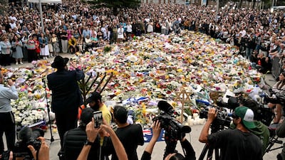Thousands attend a tribute held in memory of victims of the shooting at Bondi Beach, in Sydney. AFP