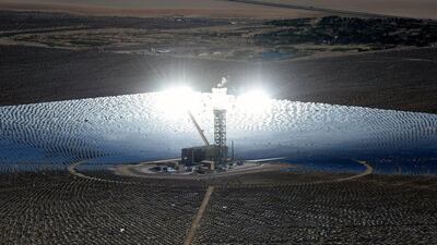 With three generating units in all, the $2.2 billion facility can produce approximately 400 megawatts, or about enough power to light 140,000 homes. Ethan Miller / Getty Images / AFP